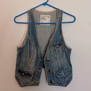 American Eagle denim vest